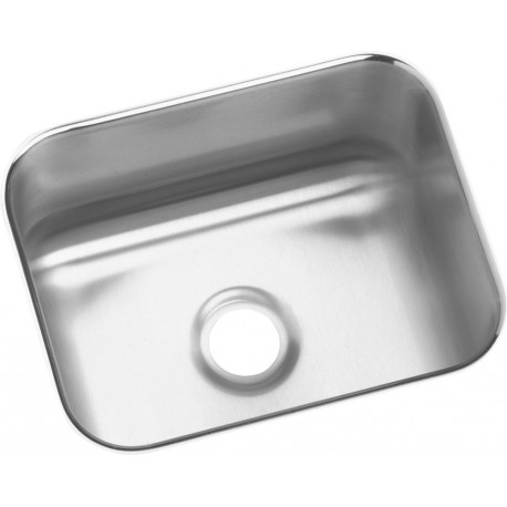 Elkay ELUH129DBG Gourmet (Lustertone) Stainless Steel Single Bowl Undermount Bar Sink Kit