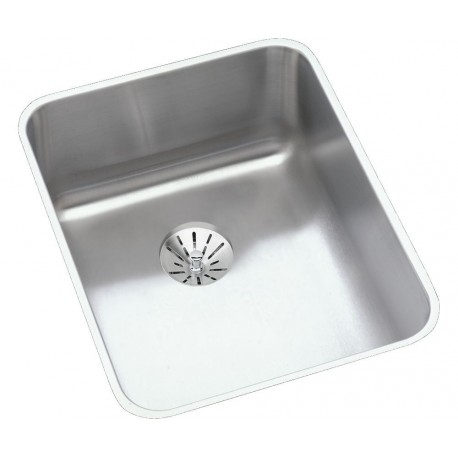 Elkay Eluh141810pd Gourmet Lustertone Stainless Steel Single Bowl Undermount Sink Kit
