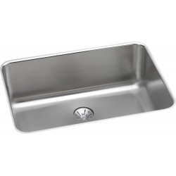 Elkay ELUH241610PD Gourmet (Lustertone) Stainless Steel Single Bowl Undermount Sink Kit