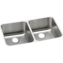 Elkay ELUH311810 Gourmet (Lustertone) Stainless Steel Double Bowl Undermount Sink