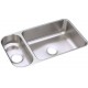 Elkay ELUH3219 Gourmet (Lustertone) Stainless Steel Double Bowl Undermount Sink