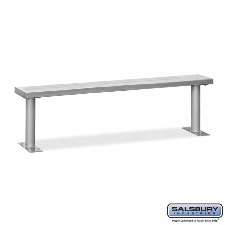 Salsbury 7' Aluminum Locker Bench
