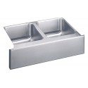 Elkay ELUHF3320 Gourmet (Lustertone) Stainless Steel Double Bowl Apron Front Undermount Sink