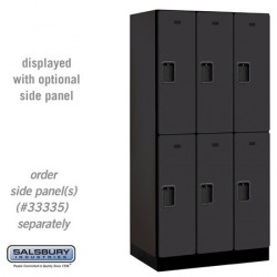 Salsbury Designer Wood Locker - Double Tier - 3 Wide - 6 Feet High