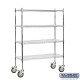 Salsbury 954 Wire Cart Mobile Shelving - 48 Inches Wide