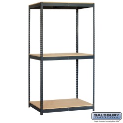 Salsbury Solid Shelving - 48 Inches Wide - 84 Inches High - 24 Inches Deep