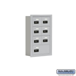 Salsbury 1914507 Cell Phone Lockers Four Door High, 5" Deep Compartments with Front Access Panel