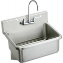 Elkay EWS3120W6C Stainless Steel 31" x 19.5" x 10-1/2" Wall Hung Single Bowl Hand Wash Sink Kit