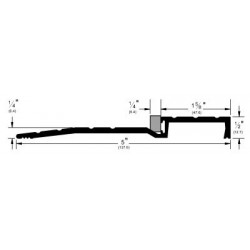 Pemko 2006STC Acoustic Threshold w/ ThermoSeal Insert, 5" W x 1/2" H