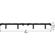 Pemko 2364 Carpet Separator, 4" W x 7/16" H