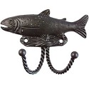 Sierra 681041 Decorative Hook - Trout, Bright Brass Finish