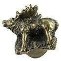 Sierra 681297 Standing Elk Knob - Antique Brass