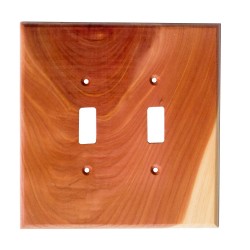 Sierra 682172 Traditional - 2 Toggle Switch Plate - Tennessee Aromatic Cedar