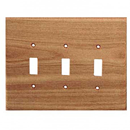 Sierra 6821 SIERRA-682199 Traditional - 3 Toggle Switch Plate