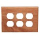 Sierra 6824 Traditional - 3 Duplex Switch Plate