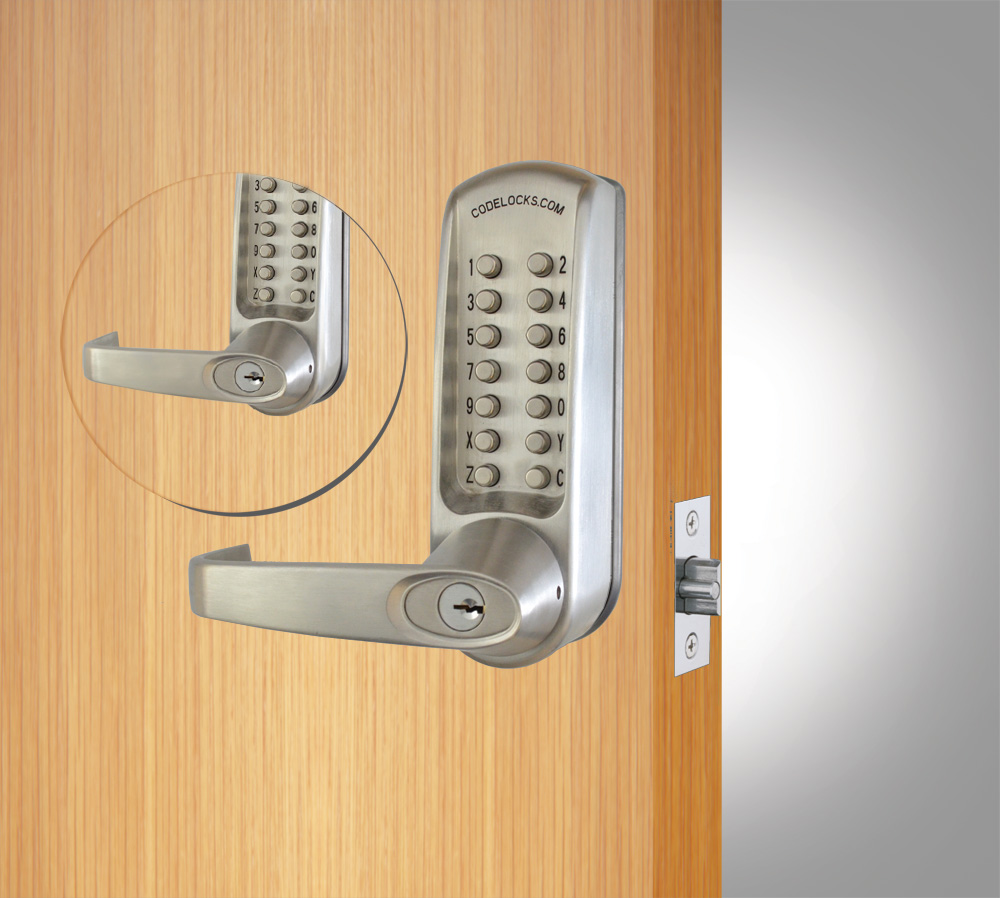 CL615 Tubular Mortise Latch, Back To Back With Code Free Option