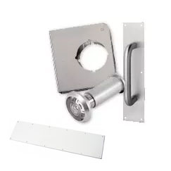 Commercial Door Accessories (Anti-Vandal Panels Wrap-Arounds, Push/Pull Plates and More