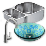 Kitchen Sinks, Bathroom Sinks, and Faucets