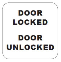 DOOR LOCKED / DOOR UNLOCKED